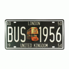 Placa Metal London Bus 1956